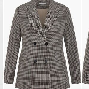 City Chic Tiana Double Breasted Blazer PLAID Size 18 (M) $140 NEW